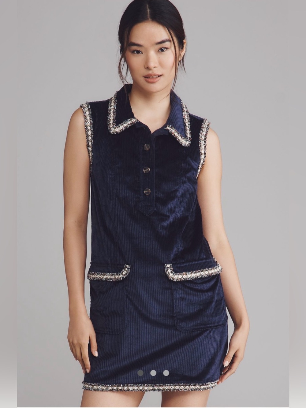 Anthropologie collared mini dress
